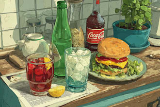 draw food or drink in my illustration style