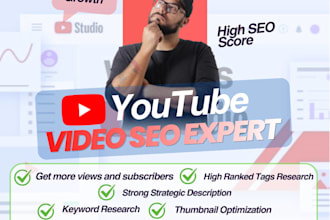 youtube organic growth complete setup and video SEO
