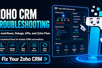 fix zoho CRM workflows deluge functions API and zoho flow errors