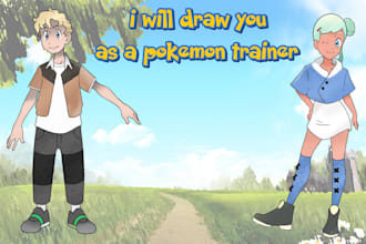 draw you as a pokemon trainer