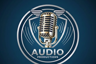 design a professional and creative microphone logo for your brand