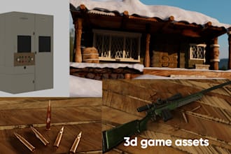 model and texture optimized 3d assets for games