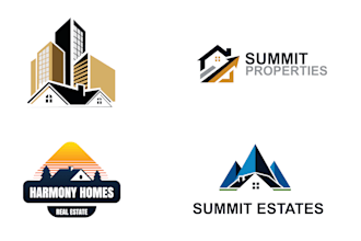 create luxury real estate property and construction logo design