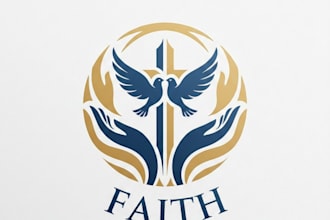 design a meaningful and inspiring faith logo for your brand