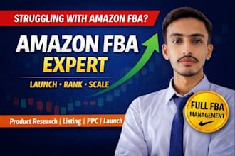 handle amazon fba private label setup, launch and management