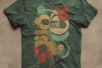 do typography tshirt graphics t shirt and merchandise design