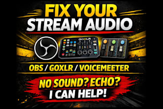 fix and setup goxlr, voicemeeter, obs audio routing for your stream