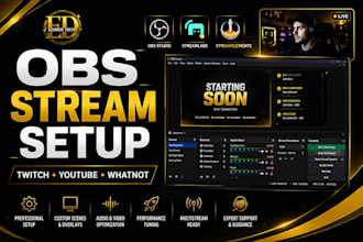 setup and optimize obs studio for streaming and recording