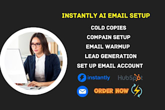 instantly ai email setup warmup and cold outreach