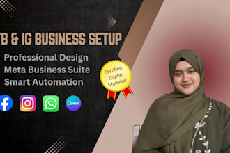 setup professional facebook and instagram pages