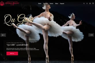 redesign dance studio ballet school website choreography band music club website