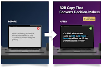 write high converting b2b website copy