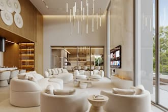 showcase luxury interior rendering,cgi kitchen,furniture layout,cinematic vrtour