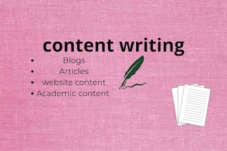 write quality content for blogs academics and articles