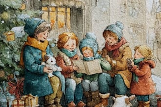 illustrate christian children story book, children book