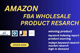 do product hunting and resarch for amazon fba wholesale