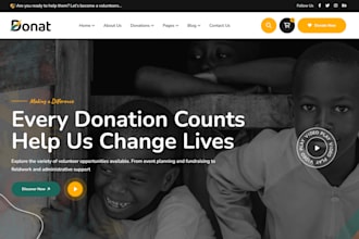 design donation website, charity website, ngo website, nonprofit website