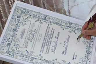 custom nikah certificates online