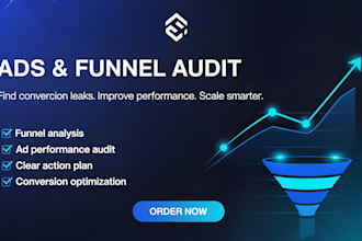 analyze why your ads or funnel are not converting and fix the leaks