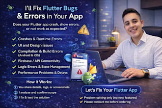 fix flutter bugs app errors crashes and ui issues