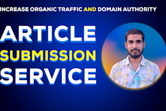 provide high authority article submissions service
