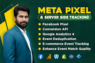setup ga4 meta pixel capi server side tracking  via GTM