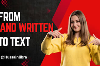 rewrite your handwritten work into the digital text
