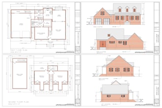 draw redraw 2d house plans floor plans permit drawings blueprint
