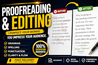 proofread and editing your document for clarity