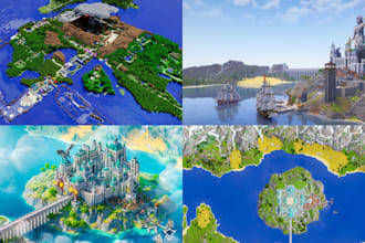build custom minecraft maps, spawn lobby, hub, server terrain, with worldpainter