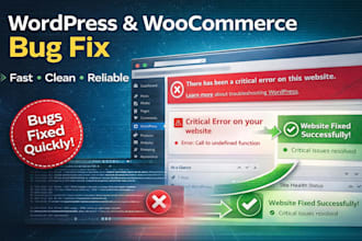 fix wordpress woocommerce bugs