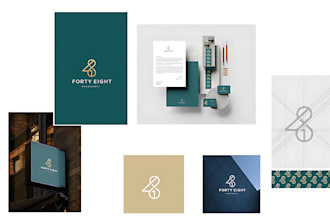 clean minimalist logo design for modern business branding