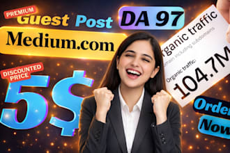 write and publish article linkedin,com and medium,com premium guest post