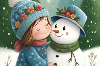 make kids illustration kdp watercolor