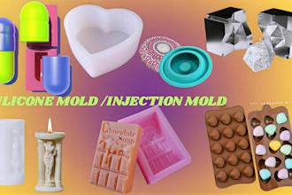 design silicone mold 3d enclosure for soap, resin, candy, candle in solidworks