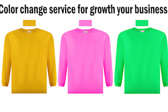 do color correction color change  for dress clothing product photo recolor
