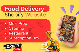 build food delivery, meal prep and restaurant website with online ordering
