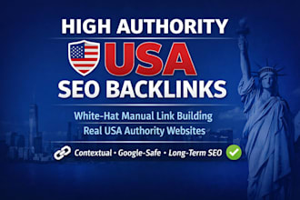 build high authority USA SEO backlinks with white hat link building