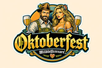 design a unique and creative oktoberfest logo for your brand