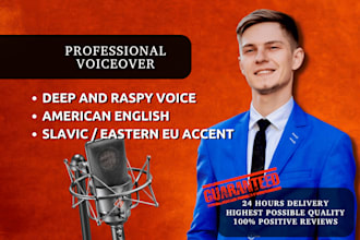 record a professional transylvanian, slavic or russian accent vampire voiceover