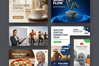 design high converting facebook and google ad graphics