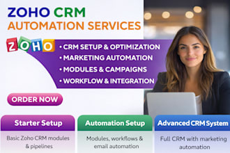 be your zoho CRM automation expert for modules setup marketing workflows