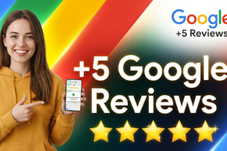 add 5 google reviews to your profile