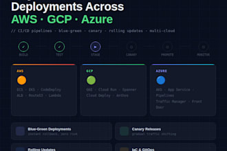 engineer zero downtime deployments across AWS gcp and azure environments