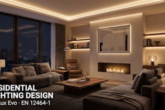 do professional interior lighting design and dialux evo calculation