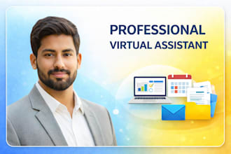 be your admin virtual assistant for email, calendar and data entry