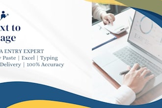 do works like data typing,pdf conversion,data entry