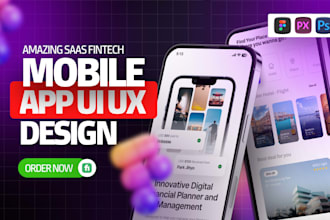 redesign your mobile app ui ux for saas, fintech, crypto app