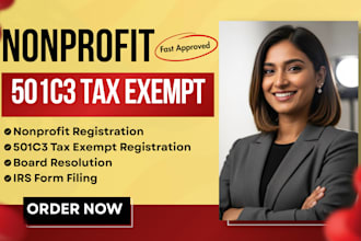 register 501c3 nonprofit and secure irs tax exempt status with form 1023