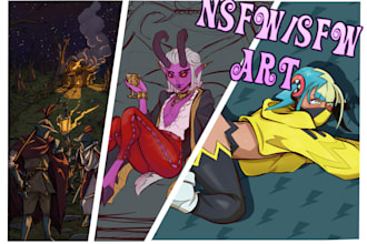 draw sfw and nsfw art for you